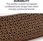 Furhaven Scratching Pad Ball Track Cat Toy w/ Catnip for Indoor Cats - Hexagonal Busy Box Scratcher - Rainbow Scales, One Size