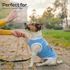 Parisian Pet Dog Shirt – 100% Cotton Shirts for Medium Dogs – Sleeveless Puppy Vest – Lightweight and Breathable Pet Apparel – Pullover Summer Dog Clothes - Stretchy Funny T Shirts for Dogs