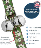 PoochieBells Dog Doorbell, Dog Potty Training Bells, Dog Safe USA-Made w/Perfect Sound,Dog Trainer Approved, Housetraining Made Easy & Quick, Sig Tracks Camo