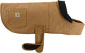 Carhartt Firm Duck Insulated Dog Chore Coat, Durable Weather Resistant Jacket for Cold and Windy Conditions, PFAS Free (Carhartt Brown), Small
