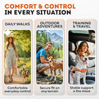 Dog Harness for Large Dogs Back D-Ring Control No Choking Pressure-Free Chest Design Comfortable Padded Adjustable Reflective Vest Harness for Daily Walks Training Easy Control Outdoor Use Secure Fit