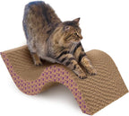 SmartyKat Super Scratcher+ Scroll Wide Corrugate Cat Scratcher with Catnip Infusion Technology, Stimulating for Cats & Kittens, Recycled Material, Brown