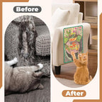 Sisal Cat Scratcher Mat, Cat Wall Scratcher for Indoor Cats, 23.6x15.7 Inch Cat Scratch Pad with Hook & Loop, Wall Mounted Cat Scratching Post to Protect Couch and Carpet（Goldfish）