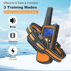 Dog Shock Collar with Remote,Dog Training Electric Collar 4200FT,IP67 Waterproof LED Light Electric Collar with Beep,Safe Shock,Vibration Modes for 8-120lbs Small Medium Large Dogs
