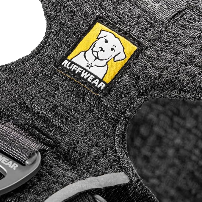 Ruffwear, Front Range Flex Dog Harness, Engineered Knit Construction for Ultimate Fit and Mobility, Lightweight Flexible Everyday Harness with Dual Leash Clips, Basalt Gray, X-Small