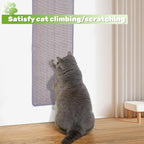 Natural Sisal Cat Scratcher Mat, Wall Scratcher Carpet, Cat Climbing Wall, Large Tall Scratching Post, Sofa Protector, Scratching Mat Pad for Indoor Cats (Gray, 39.3" Lx15.7 W, 1PC)