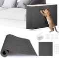 2pack Cat Scratch Couch Furniture and Wall Protector | Adhesive Cat Scratch Pad for Covering Cat Tower, DIY Climbing Cat Scratcher Couch Protector from Cat Claws Scratching (Dark Gray)