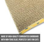 Our Pets OurPets The Wave Curved Catnip Cat Scratcher (Cat Toys for Indoor Cats, Catnip Toys, Cat Gifts & Cat Toys Interactive) [Includes Cosmic Catnip- North-American Grown Catnip]