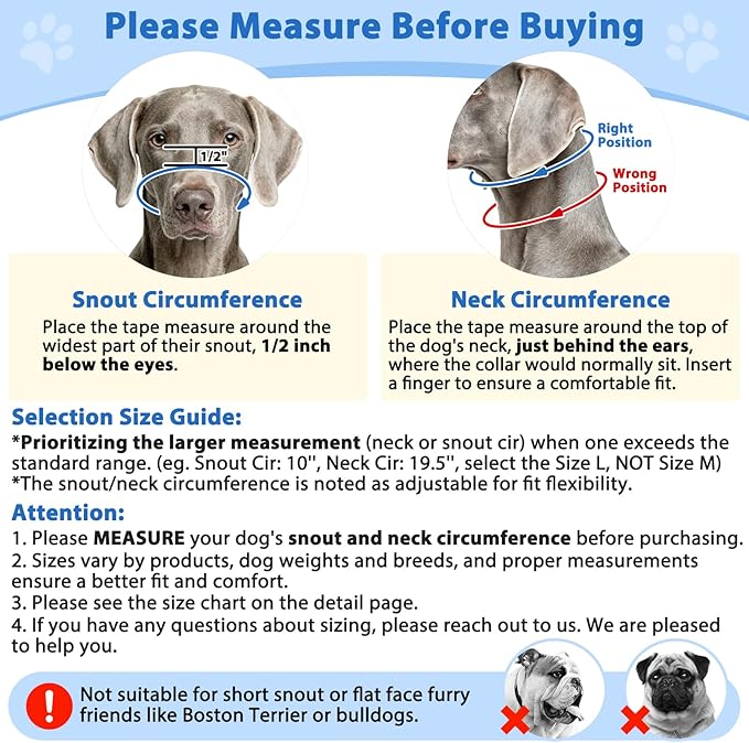 BARKLESS No Pull Dog Head Collar for Gentle Training Walking, Soft Padded Head Halter with Collar Safety Clip, Comfortable Fit Muzzle Leash with Reflective Strap for Medium Large Dog (Grey, L)