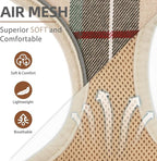 PUPTECK Soft Mesh Dog Harness Small Sized and Leash Set Pet Puppy Cat Comfort Padded Vest No Pull Harnesses, Beige Plaid, Openable Neck, New XS