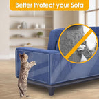 Enhanced Door Protector: Thick Clear Heavy-Duty Anti-Scratch Guard - Flexible Pet Scratch Shield for Doors, Furniture, Windows, and Walls, Easy to Install and Clean (9.4" W x 118" L)