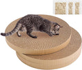 Round Cat Scratcher Replacement Pads -Circle Cat Scratcher Pad Cardboard Cat Scratchers Refill 10 inch Diameter 7/8 inch Thickness Pet Supplies, Relieves Stress, Supports Pet Behaviors, 3 Count