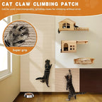 4pack Cat Scratch Couch Furniture and Wall Protector | Adhesive Cat Scratch Pad for Covering Cat Tower, DIY Climbing Cat Scratcher Couch Protector from Cat Claws Scratching (Off-White)
