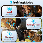 2 in 1 Dog Bark and Shock Collar - 4500FT Bark Collar with Remote, Voiceprint Recognition, Beep/Vibration/Shock Modes, 8 Sensitivity Levels, IP67 Waterproof, Portable Training Collar for 5-120lbs Dogs