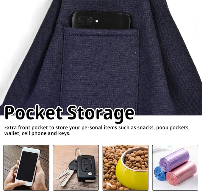 CUBY Dog and Cat Sling Carrier - Hands Free Reversible Pet Papoose Bag - Soft Pouch and Tote Design - Suitable for Puppy, Small Dogs Cats Outdoor
