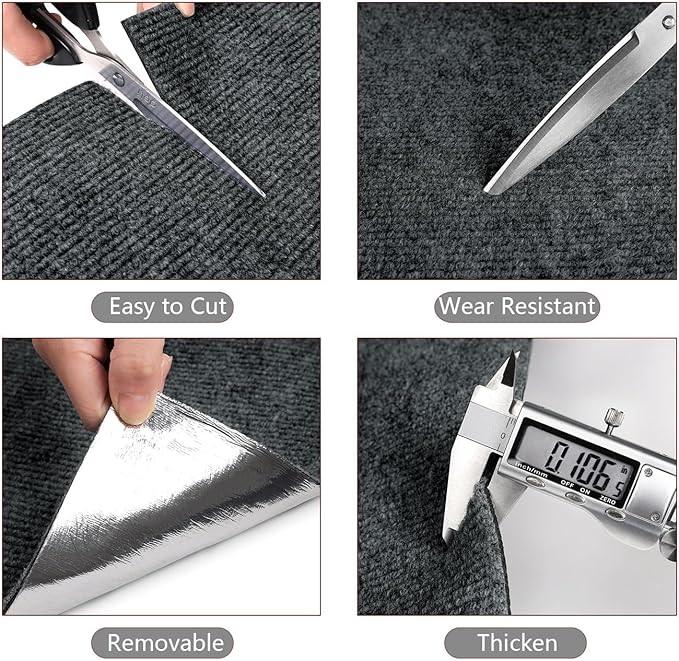 Yenhome Cat Scratch Mat for Couch Furniture, Anti Cat Scratch Furniture Protector Matte Sticky White Grey Couch Protector from Cat Claws 15.7" X3.94 Ft Self Adhesive Couch Sofa Chair Wall Covering