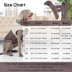Detachable Hooded Dog Coat with Harness for Medium Dogs,Super Warm Fleece Puppy Jacket for Cold Winter Doggie Coats,Brown XL