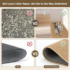 FHTONGE 71x15.8 Thickened Cat Wall Climbing Carpet with 16 Fixed Nails, Extra Large Tall Cat Scratch Pad for Wall, Wall Mounted Climbing Cat Scratcher for Furniture Couch Sofa Protector(Camel)