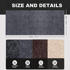 78.7"X15.8" Self-Adhesive Cat Scratching Mat - Durable Couch Protector from Cat Claws, DIY Furniture Protector from Cats Scratching, Sticky cat Scratch Wall mat- No Residue, Safe for Cats (Dark Grey)