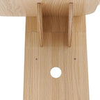 4-Tier Door Hanging Cat Tree, Wooden Door Mounted Vertical Cats Climbing Frame, 4.92ft Four-cat Bearing Cats Climbing Rack for Stair, Foyer, Living Room, Enclosed Balcony (with Cat Nest)