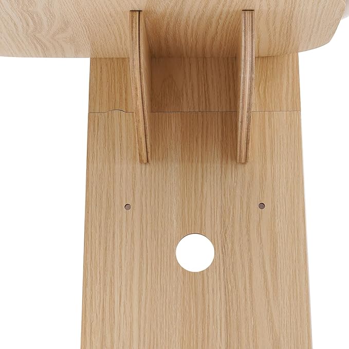 4-Tier Door Hanging Cat Tree, Wooden Door Mounted Vertical Cats Climbing Frame, 4.92ft Four-cat Bearing Cats Climbing Rack for Stair, Foyer, Living Room, Enclosed Balcony (No Cat Nest)