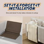 Panther Armor Sisal Furniture Defender, Anti Scratch Furniture Protector [Back Rest in Brown] Cat Scratch Couch Protector, Cat Sofa Scratcher