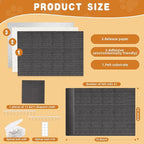 2pack Cat Scratch Couch Furniture and Wall Protector | Adhesive Cat Scratch Pad for Covering Cat Tower, DIY Climbing Cat Scratcher Couch Protector from Cat Claws Scratching (Dark Gray)