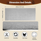 Cat Scratch Furniture Protector, 78.7"x15.8" Self Adhesive Cat Scratch Mat Pad,Cut to Fit DIY Replacement Carpet for Tree,Wall,Bed,Door, Couch Protector (Light Grey)
