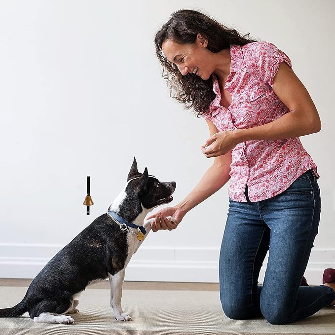 Dog Bell for Door Potty Training,Doorbell for Dog Housetraining Antique Door Bell Shopkeepers Bell Wall Mounted Metal Alarm System Dog Bells for Ring to Go Outside Traditional Doorbell Shop Doorbell