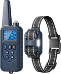 Electronic Dog Collar with Remote, 2600ft Waterproof Dog Training Collar for Smal Medium Large Dogs, Beep, Vibration, Shock (1-99) Modes, LED Light, for 5-120Lbs Dogs