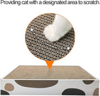 3 Packs Cat Scratcher Pad with Cat Box,Durable Cat Scratcher Cardboard Refill,3 in 1 Recyclable Cardboard Cat House Suitable for Cats to Rest,Grind Claws and Play,Reversible Scratch Box 17"x10"