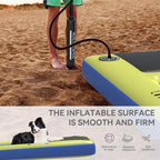 YITAHOME Large Dog Water Ramp Inflatable Dog Floating Ladder Up to 200 Pounds, with Pump/Rope/Repair Kit, Dog Floats for Pool Lakes Boats Docks