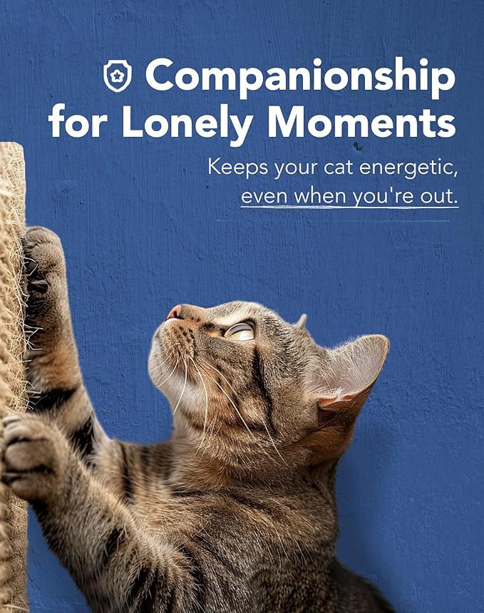 Lukamoo® Cat Scratching Pad, Wall Mounted Scratcher for Indoor Cats (Medium (24'' x 16'')) (Grey Tabby)