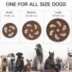 Slow Feeder Dog Bowl-1Cup for Small Puppy, Double-Layer 304 Stainless Steel Puzzle Bowl, Anti-Choking for Fast Eaters, Non-Slip Base, Dishwasher Safe [2Pack]