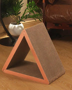 Cat Scratcher Cat Scratching Board - Foldable - Triangle, 6 Usable Sides Scratchers for Indoor Cats, Vertical Cat Scratch Pads(Pack of 3)