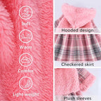 Dog Hoodie Dog Sweater Puppy Clothes for Small Dogs Boy Girl Pet Hoodies for Dogs Cold Weather Doggie Coats Fall Doggy Sweatshirt for Chihuahua Yorkie Cat Sweater Costumes, M, Pink