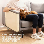 Navaris Cat Scratch Mat Sofa Protector - Natural Sisal Furniture Protector Scratching Pad for Cats - Scratch Carpet for Couch, Sofa, Chair
