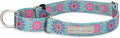 Lucky Love Dog Martingale Dog Collar - Adjustable, No-Slip, Durable, & Soft Webbing Collar for Male and Female Dogs Ideal for Training & Walking - Clara, Medium