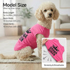 Parisian Pet 2 Pack Dog Shirts – 100% Cotton Pink Shirts for Large Dogs Girl – Sleeveless Diva and Drama Queen Dog Clothes – Breathable Summer Pet Apparel - Stretchy and Stylish T Shirts for Dogs
