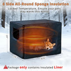 Rockever Insulated Outdoor Dog House Liner, Dog House Outdoor Indoor for Large Dogs, Plastic Elevated Outdoor Dog House Waterproof Dog Kennel with Window, Clean Easily (Only Liner)