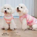 cyeollo 2pack Dog Cooling Shirt, Breathable Sleeveless Summer Clothes for Dogs, Intant Cool T Shirts for Small Dogs, Pink L