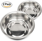 Neater Pet Brands 7 Cup (56 oz.) Stainless Steel Dog Bowls, Set of 2 Neater Feeder Replacement Bowls (M/L Express, Large Deluxe Models), Dog Food Bowl & Water Bowl, Dishwasher Safe Metal Dish for Dogs