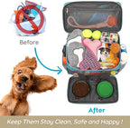 Dog Travel Bag for Traveling| Week Away/Overnight Travel Accessories with Multi-Function Pockets|Pet Travel Set for Dog and Cat|Ultimate Gift for Dog Moms &Dads, Doggy Lovers &Pet Owners