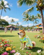PET SHOW 4 Pack Dog Hawaiian Shirts for Medium Large Dogs UPF 50+ UV Sun Protection Summer Cool Clothes Tank Top Floral Dog T-Shirts Pet Holiday Party Sleeveless Vest Boy Girl(X-Large)