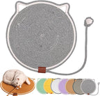 Celery Pets, Dual Scratching Pad for Cats, Celery Pets Cat Scratcher Mat, Natural Cotton Rope Cat Scratching Mat, Scratching Pads for Indoor Cats (Black B,20in)