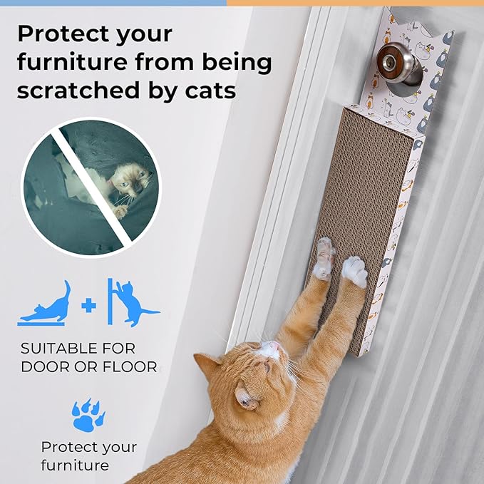 Hanging Cat Scratcher, Cat Scratching Board, Cardboard Cat Scratcher, Scratching Post, Cat Scratch Pad
