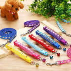 Amylove 48 Pcs Dog Collar and Leash Set, Polypropylene Adjustable Puppy Collars for Medium Dogs Small Pet Puppy Walking Training with Hook and Buckle(Vivid Color,Animal Pattern)