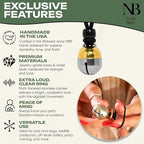Noble Bells - Handmade in USA, Extra Loud Collar Bell for Cats and Dogs, Premium Brass and Nickel Silver