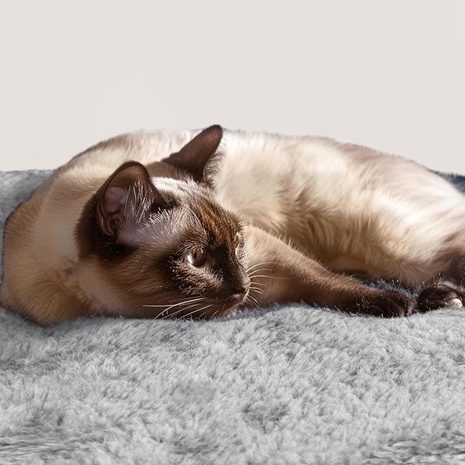 Topeakmart Cat Tower Cat Tree, 76 Inches Plush Cat House with Condos Perches Raised Edge as Cats Activity Center