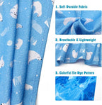 KYEESE 2Pack Dog Cooling Bandana, Breathable Cooling Bandanas for Small Medium Large Dogs, Neck Cooler Wraps for Summer Walking Outdoor, Polar Bear+Ice